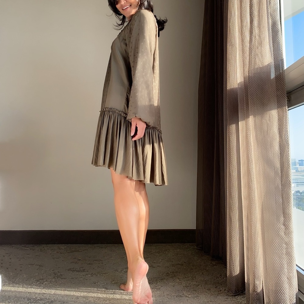 REBECCA TAYLOR SILK TUNIC DRESS - Picture 5 of 11